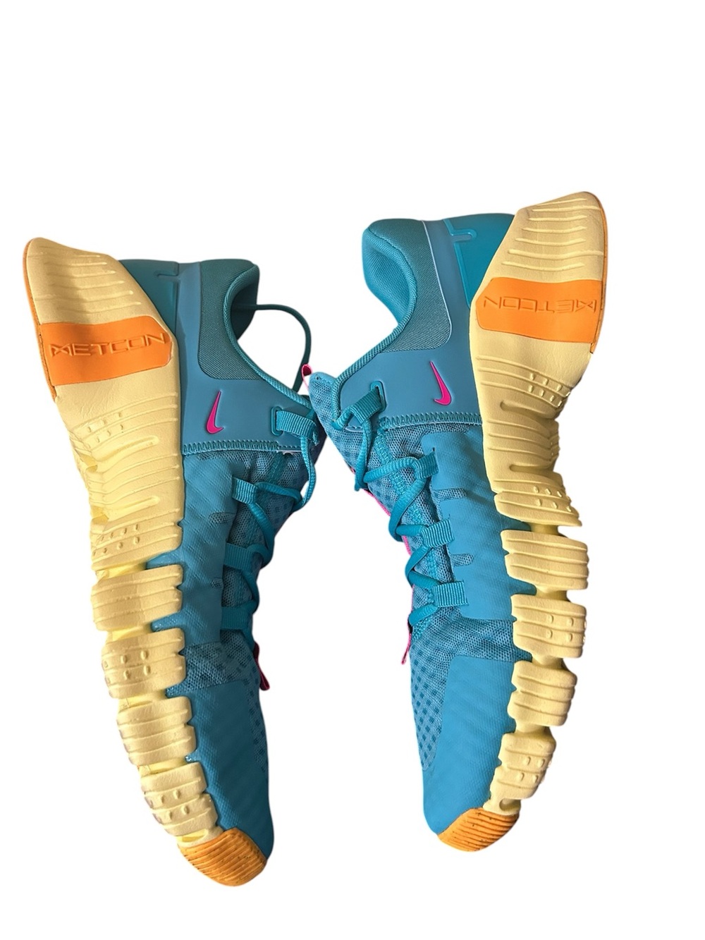 Nike Men’s Athletic Shoes - Teal/Hot Pink/Yellow Size 14 - Picture 6 of 8
